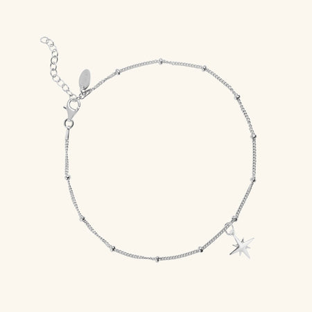 Star Anklet Silver
